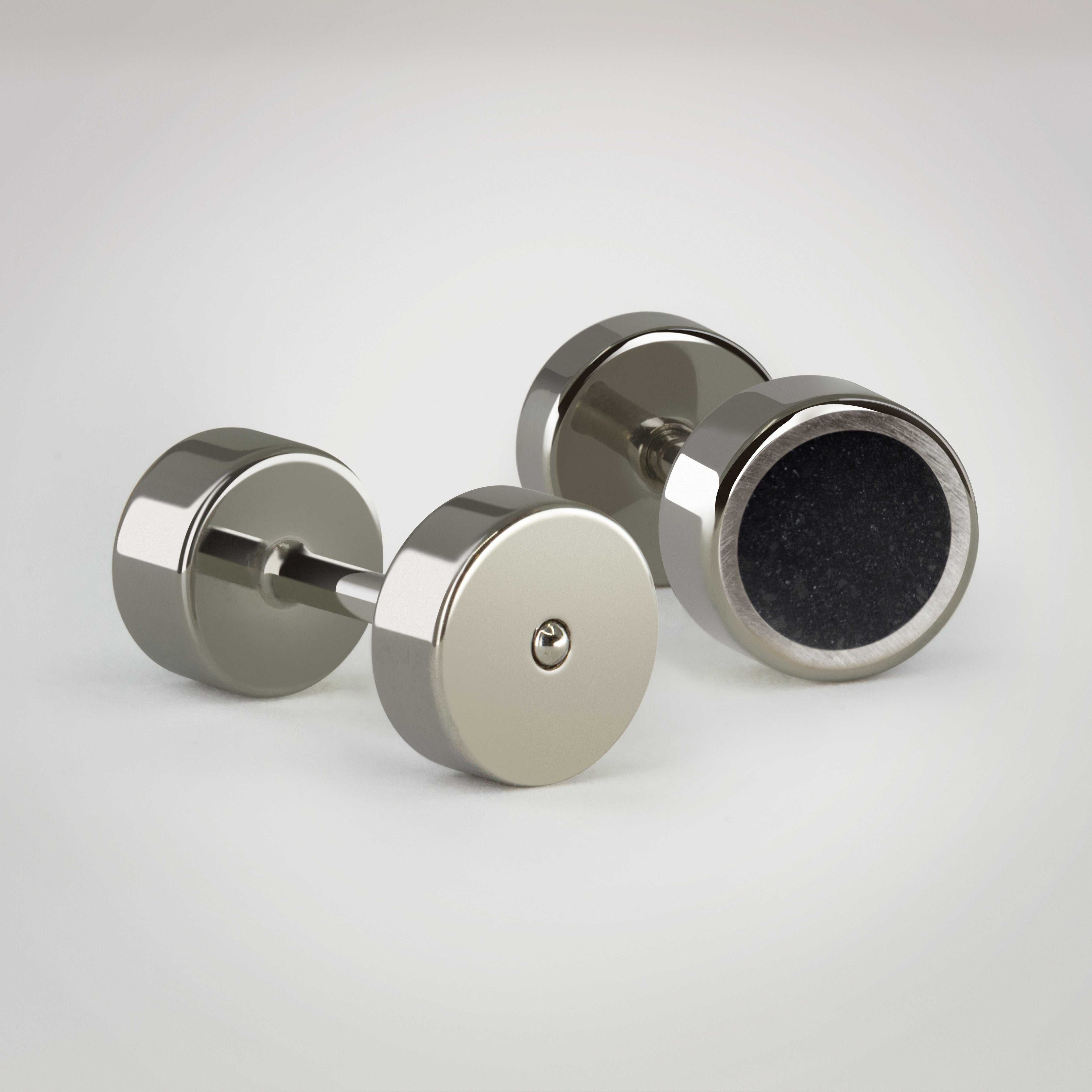 Titanium & Graphite Black Earrings S