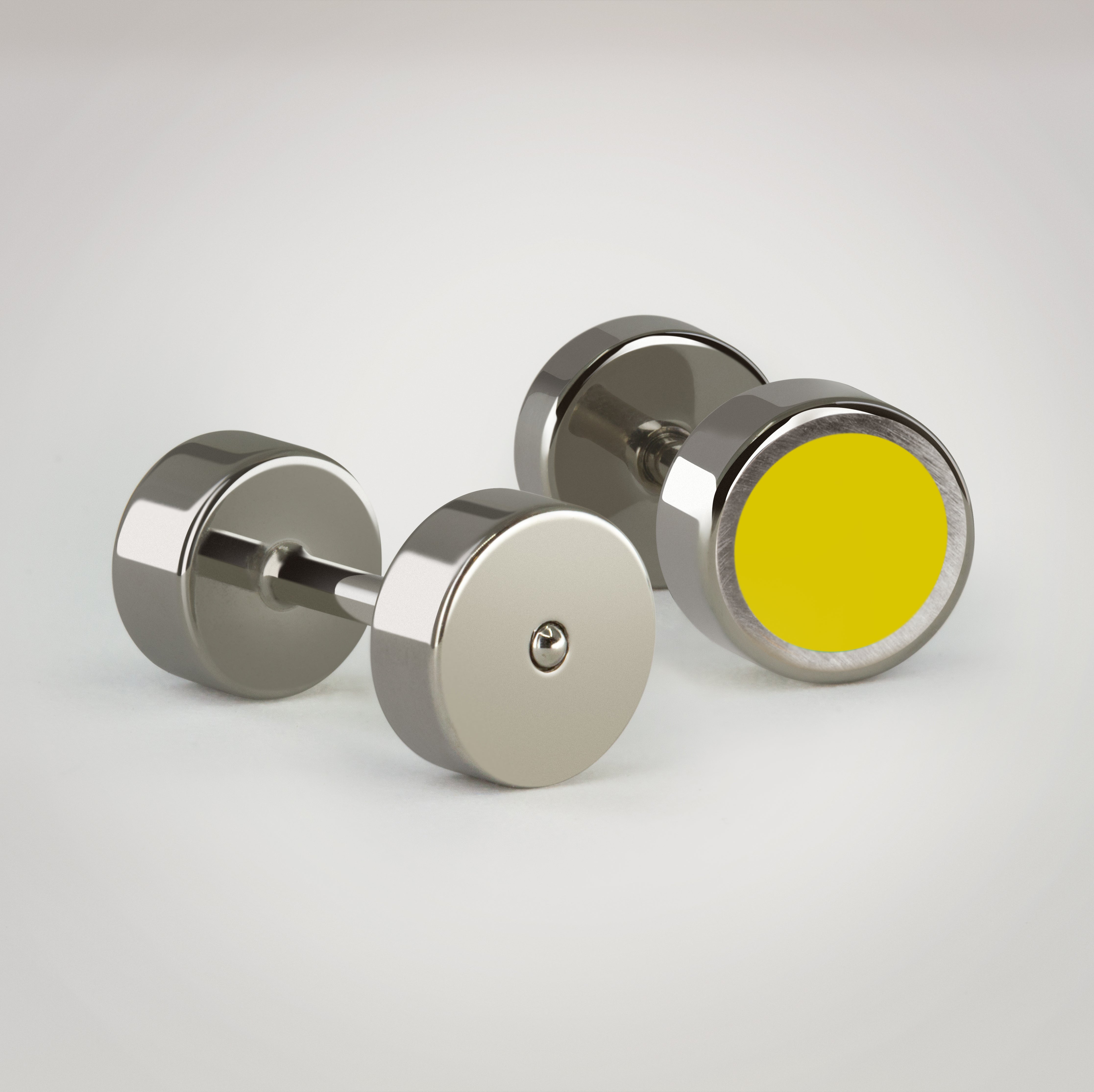 TITANIUM LEMON EARRINGS S