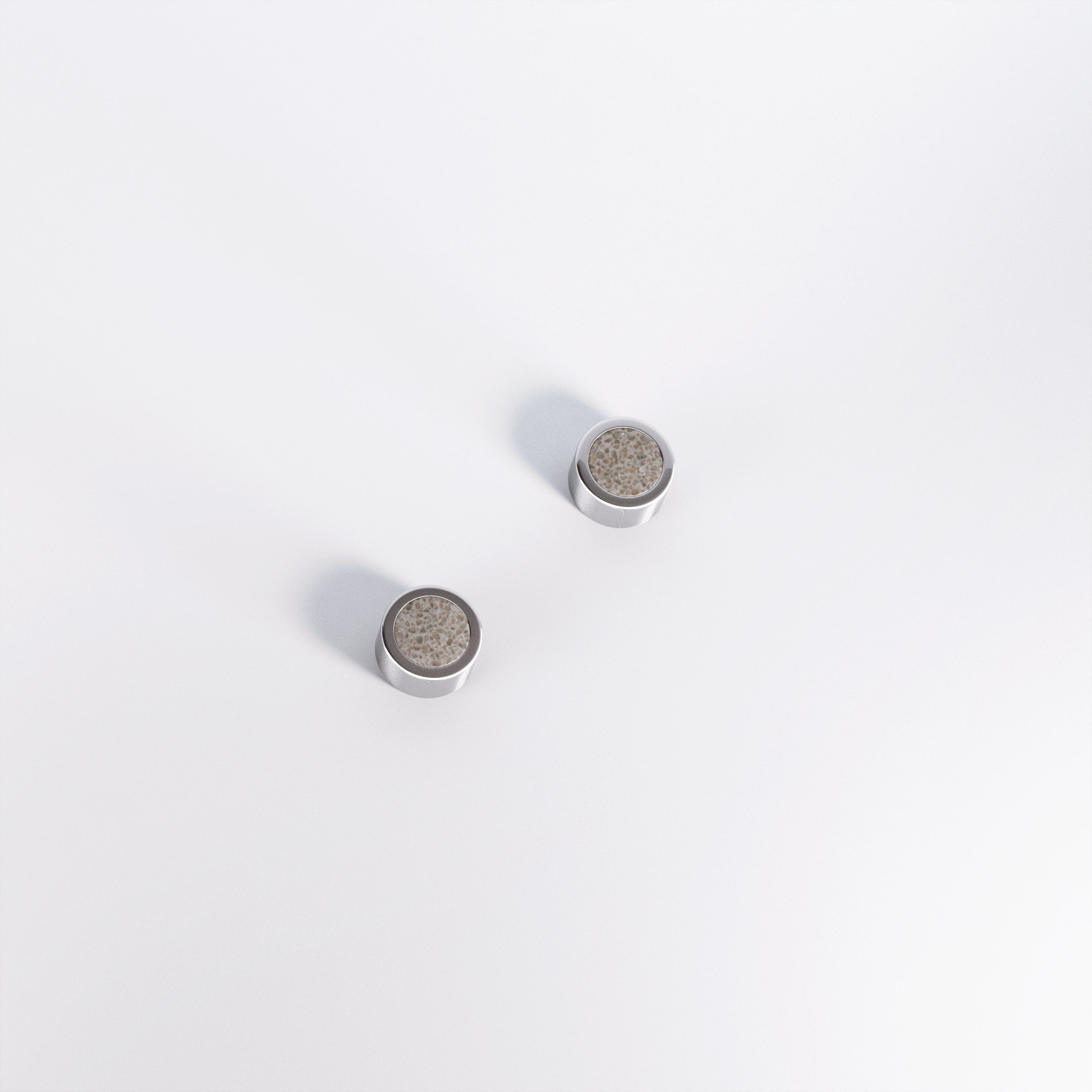 Titanium & Grey Concrete Earrings
