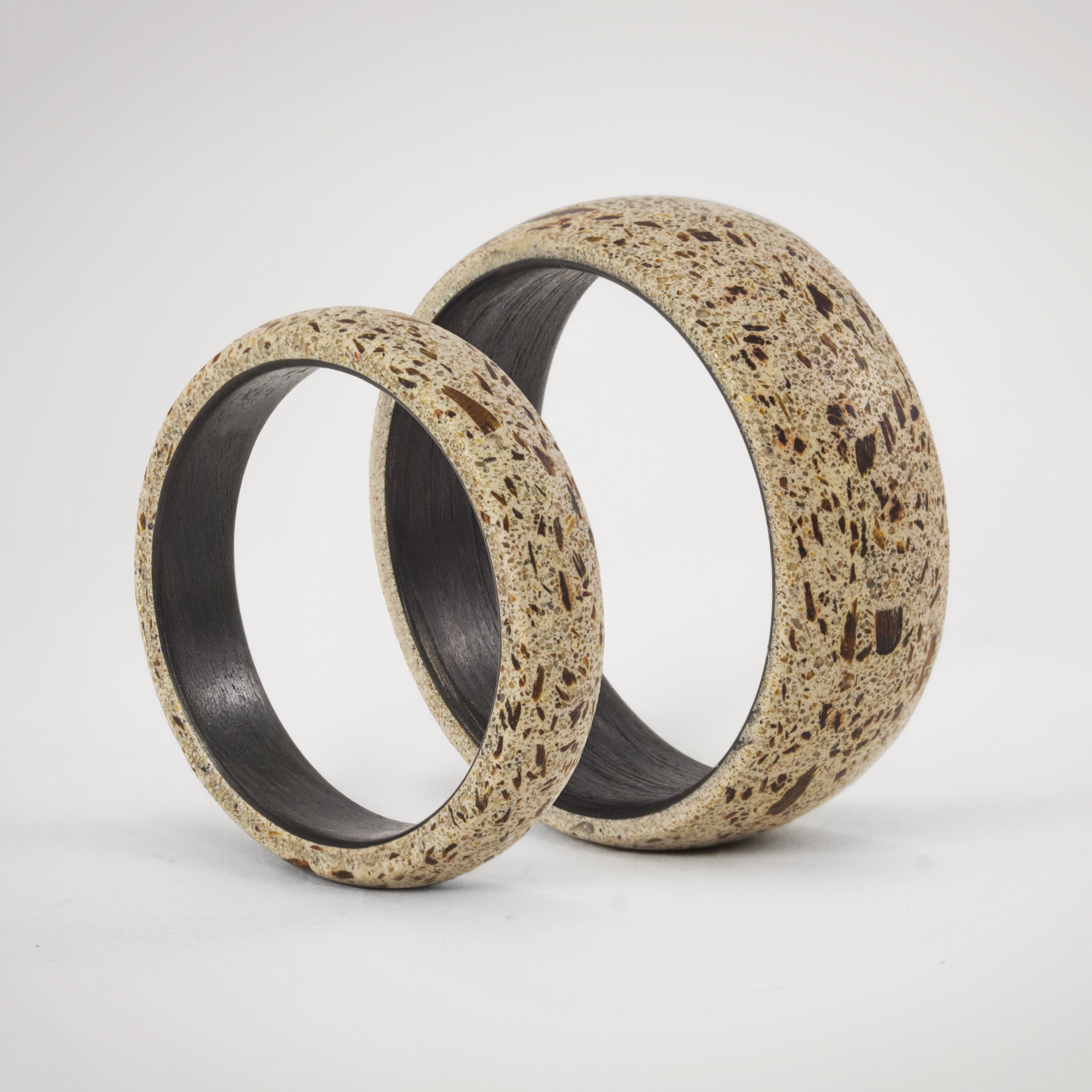 Set concrete wood and carbon fiber