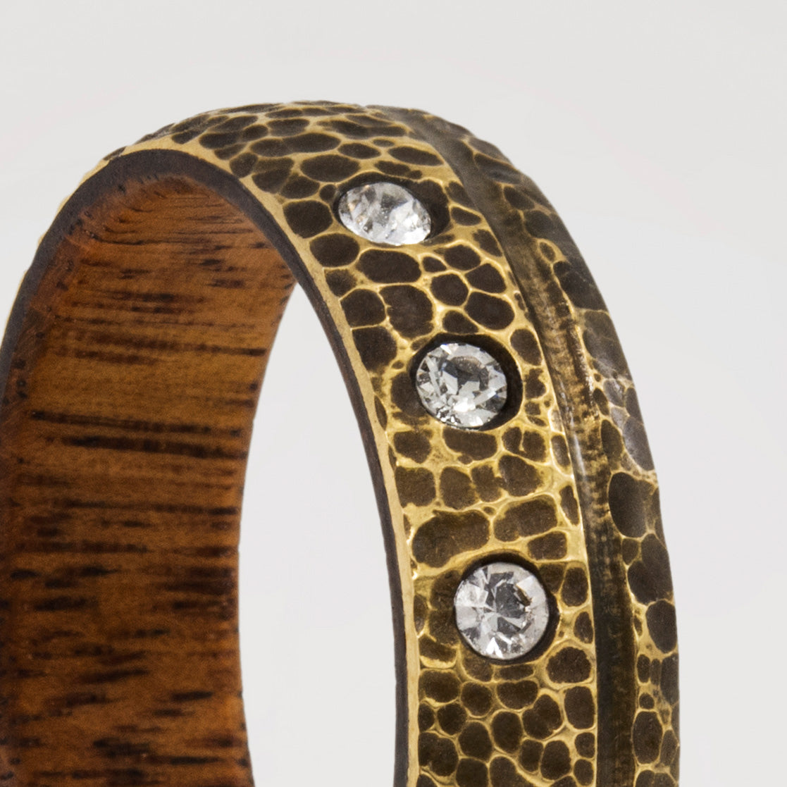 Darkened Bronze & wood Ring