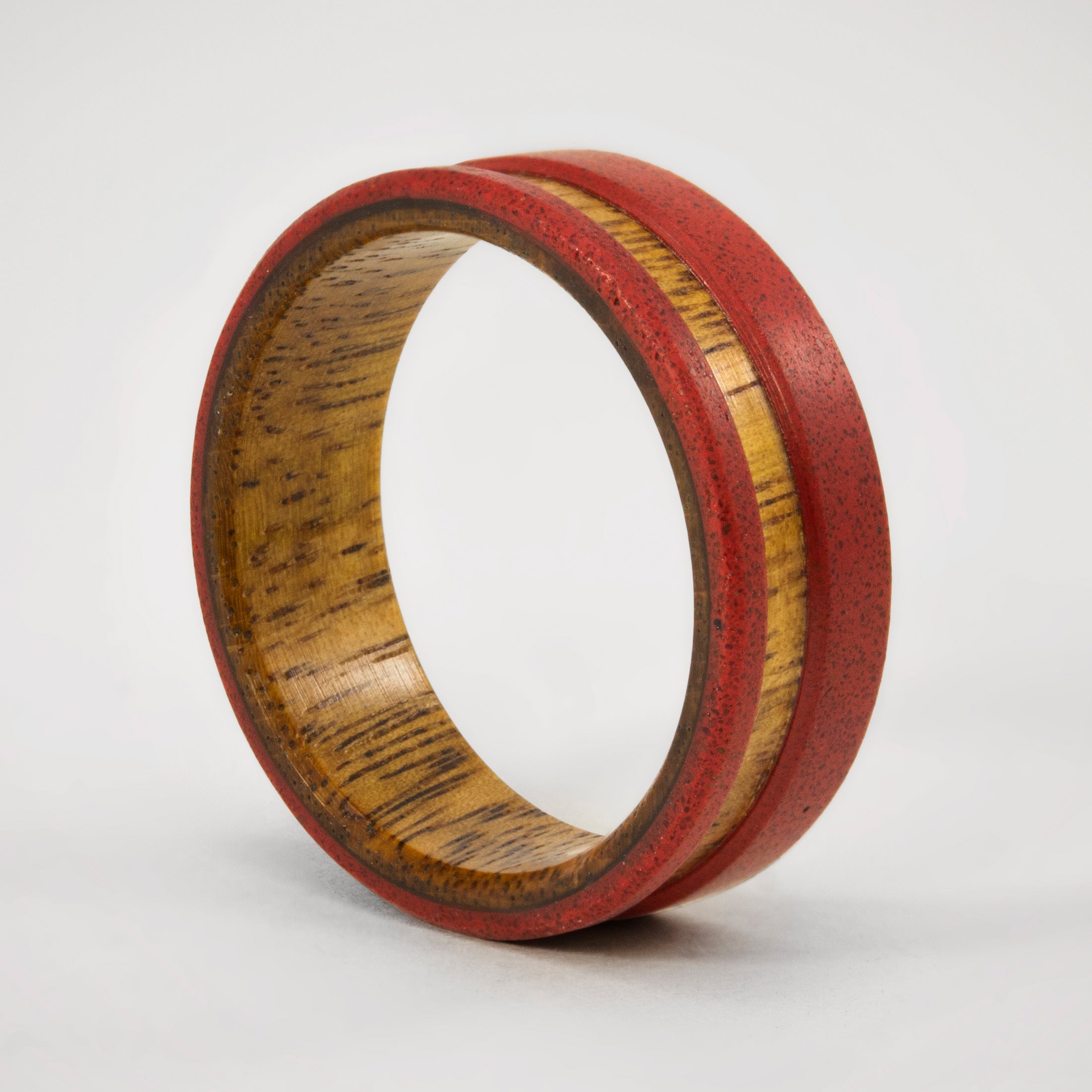 RED CONCRETE and WOOD ring
