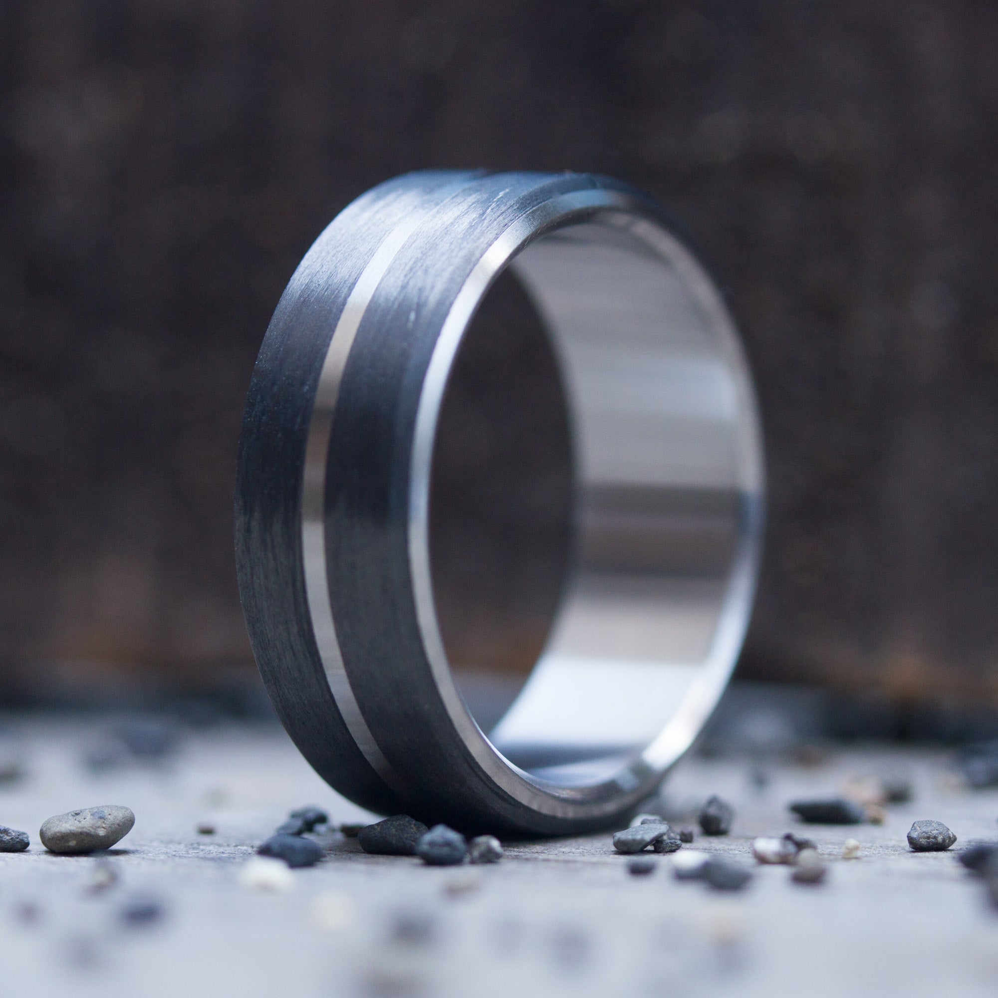 Set beveled carbon fiber and titanium