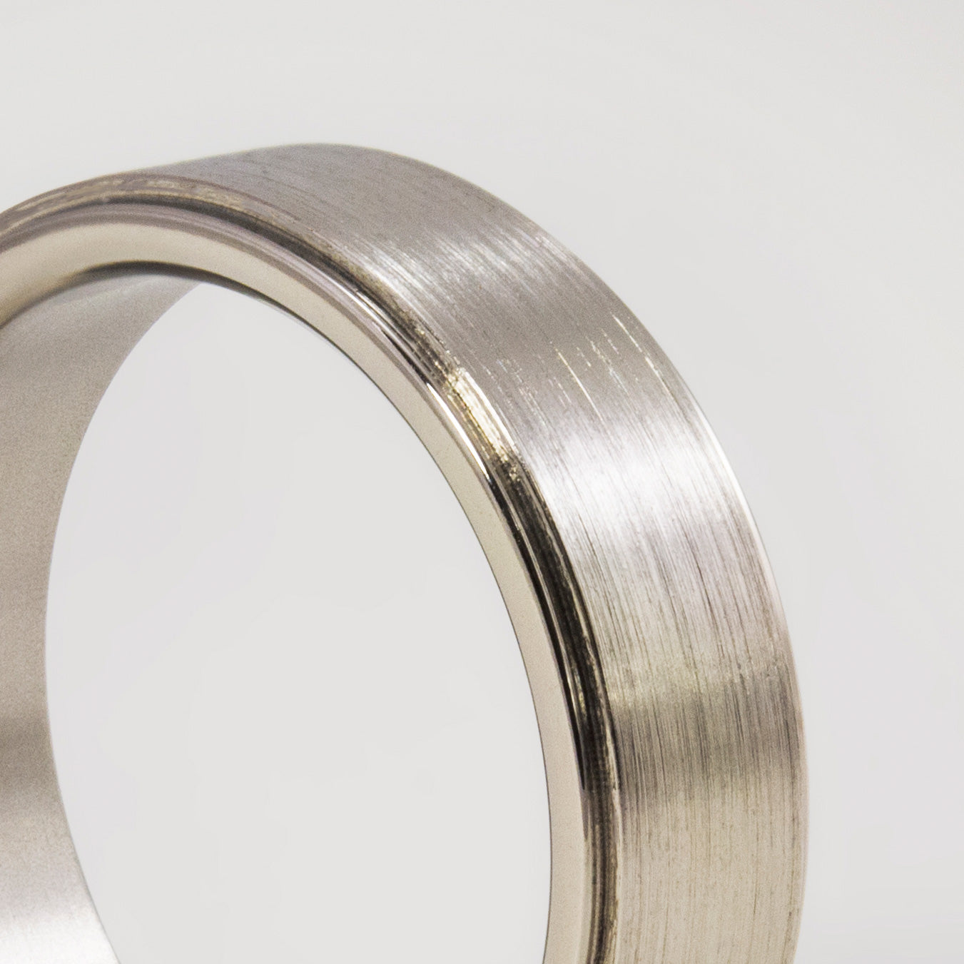 Brushed titanium Ring