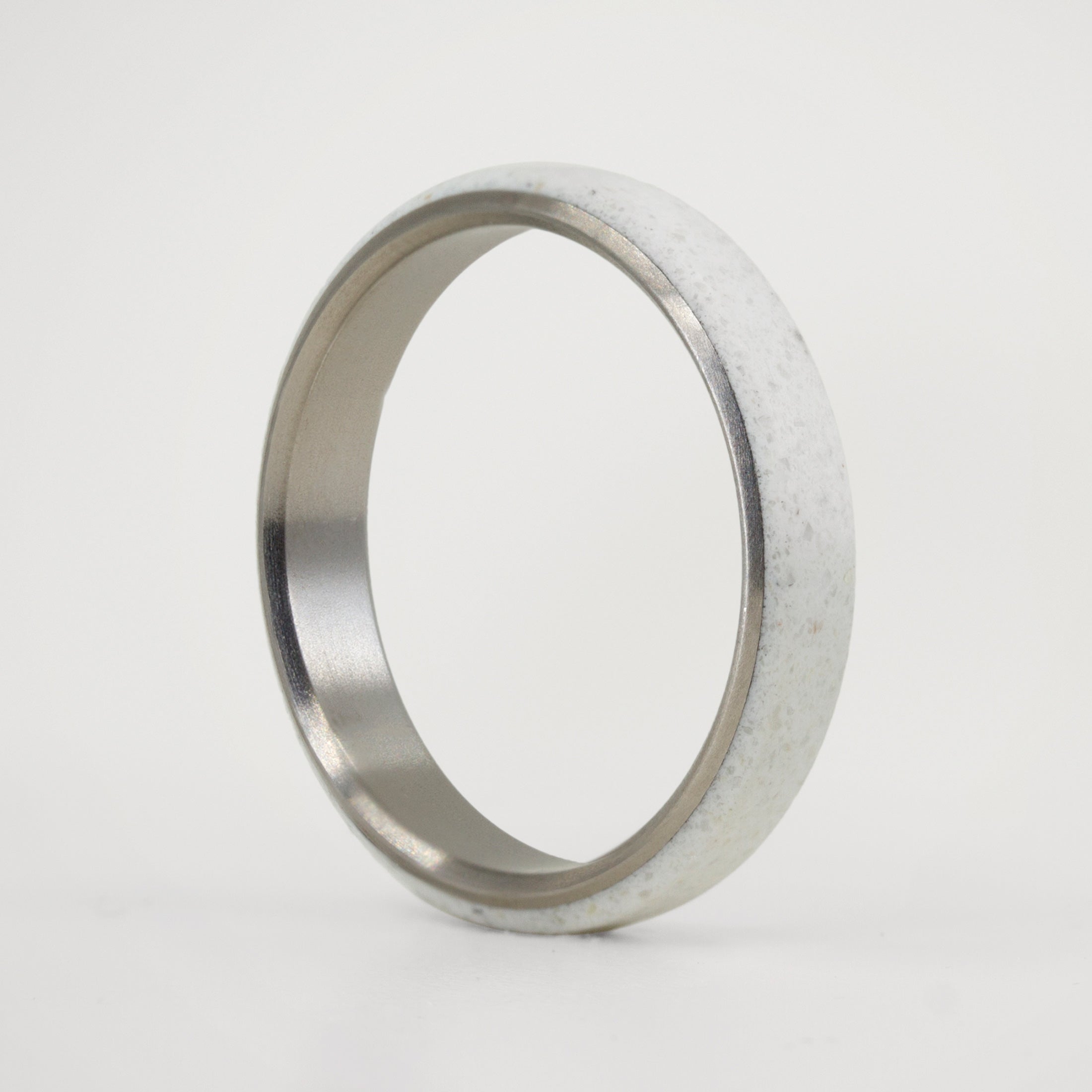 Carrara marble and titanium