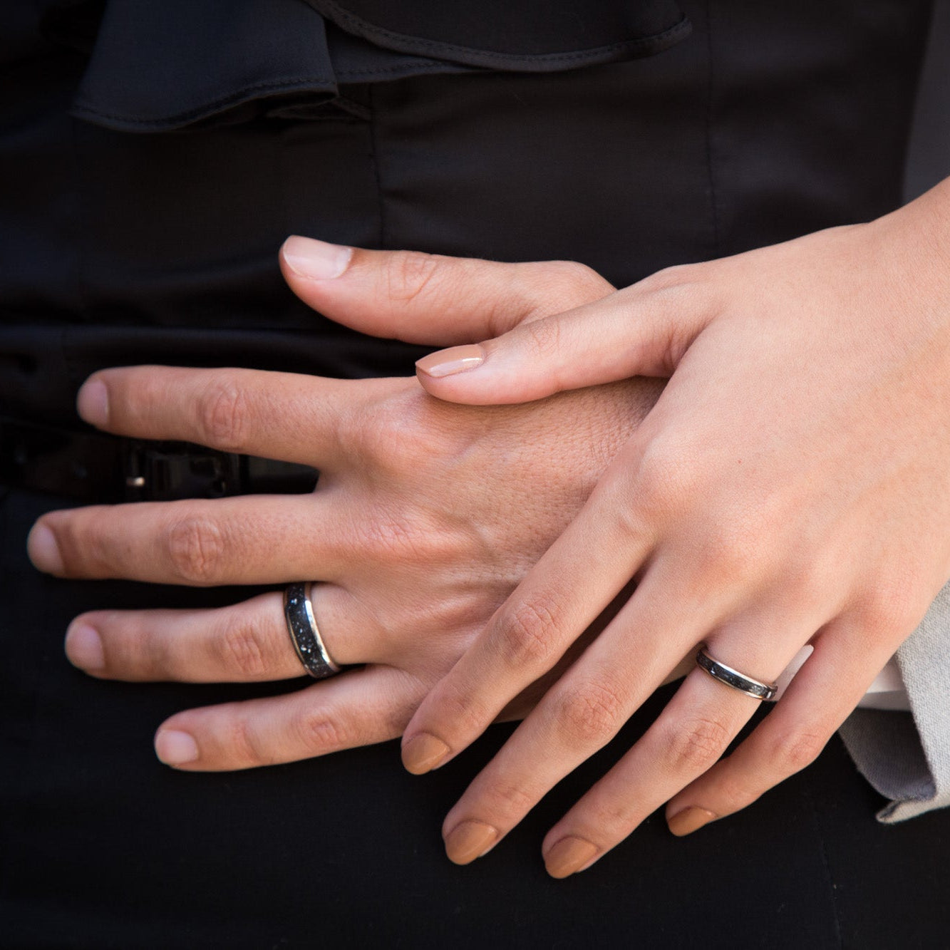 Set nacre black concrete and titanium