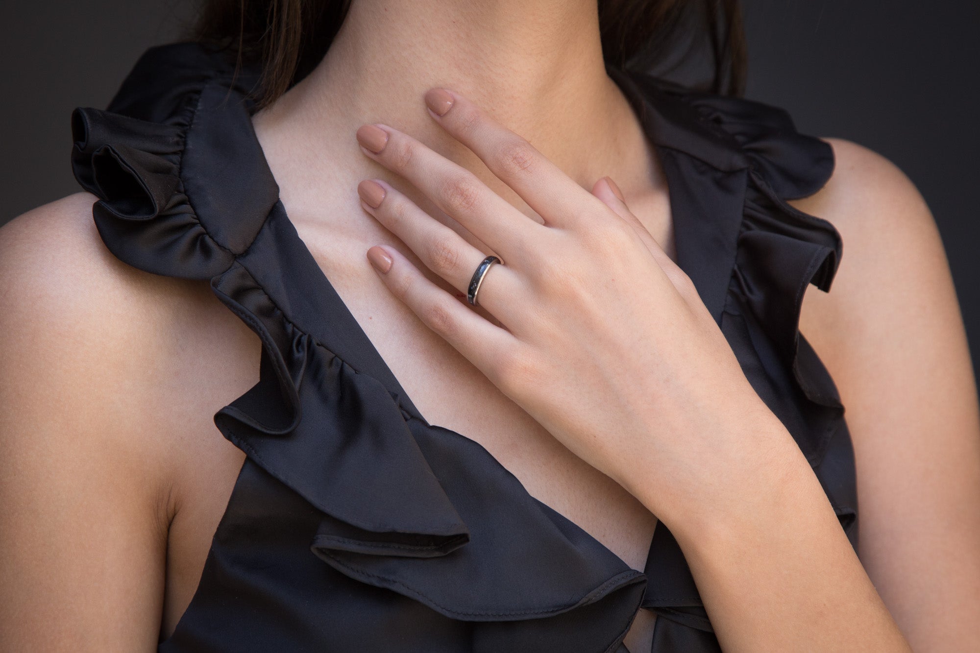 Set nacre black concrete and titanium