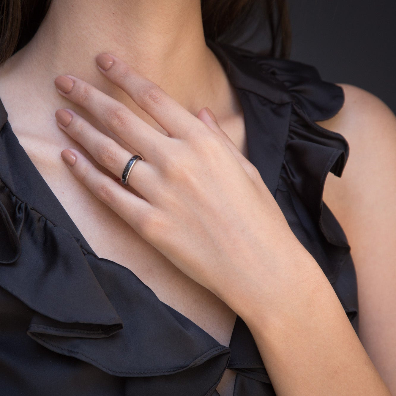 Set nacre black concrete and titanium