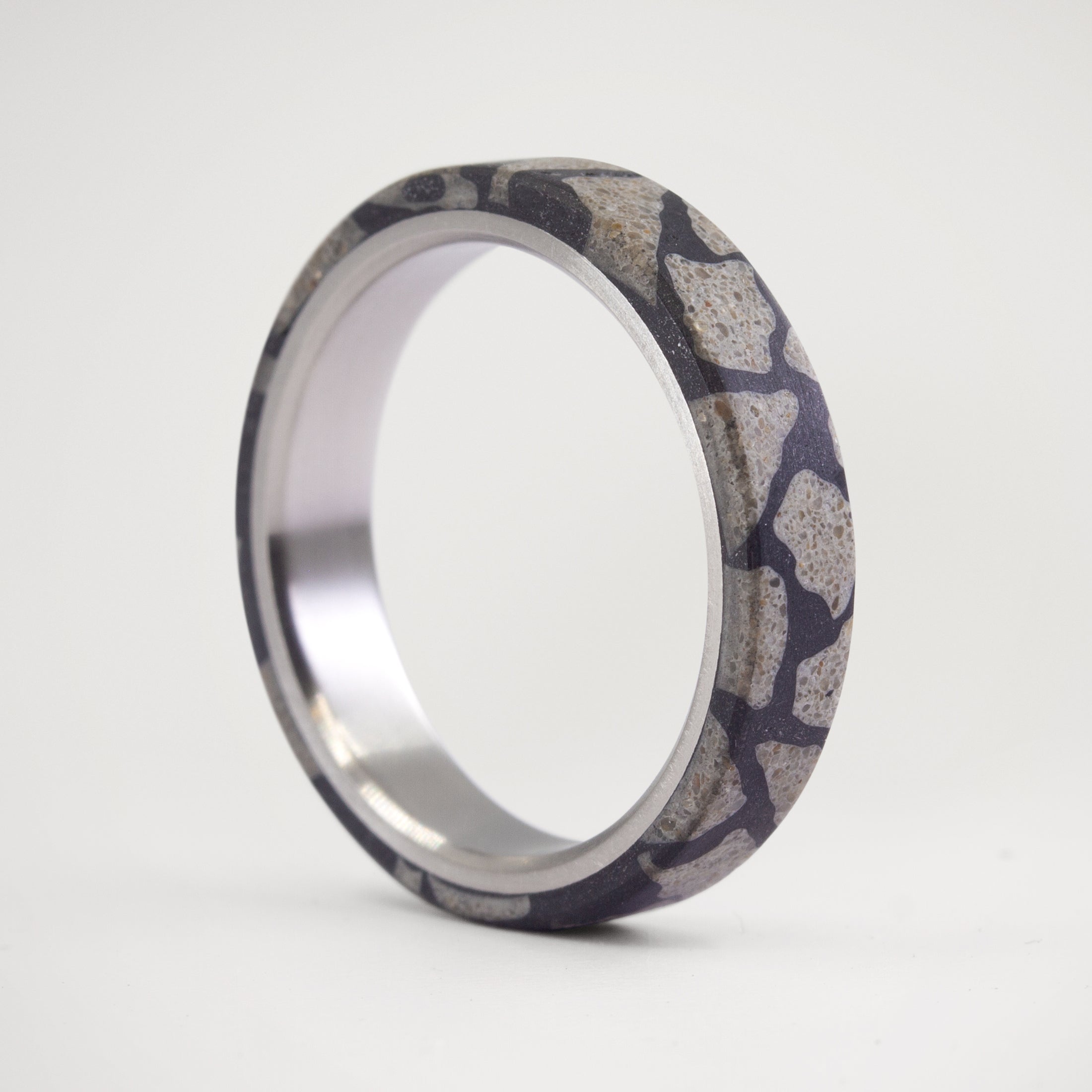 Black & Grey Terrazzo Ring