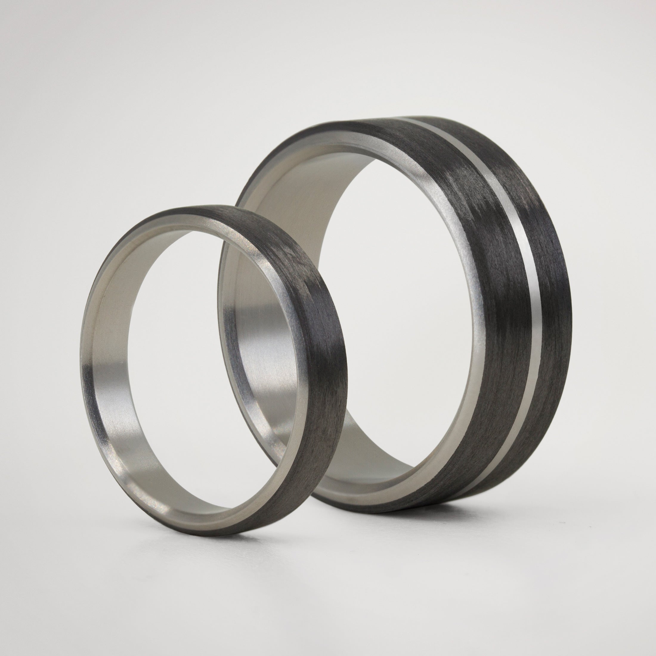 Set beveled carbon fiber and titanium