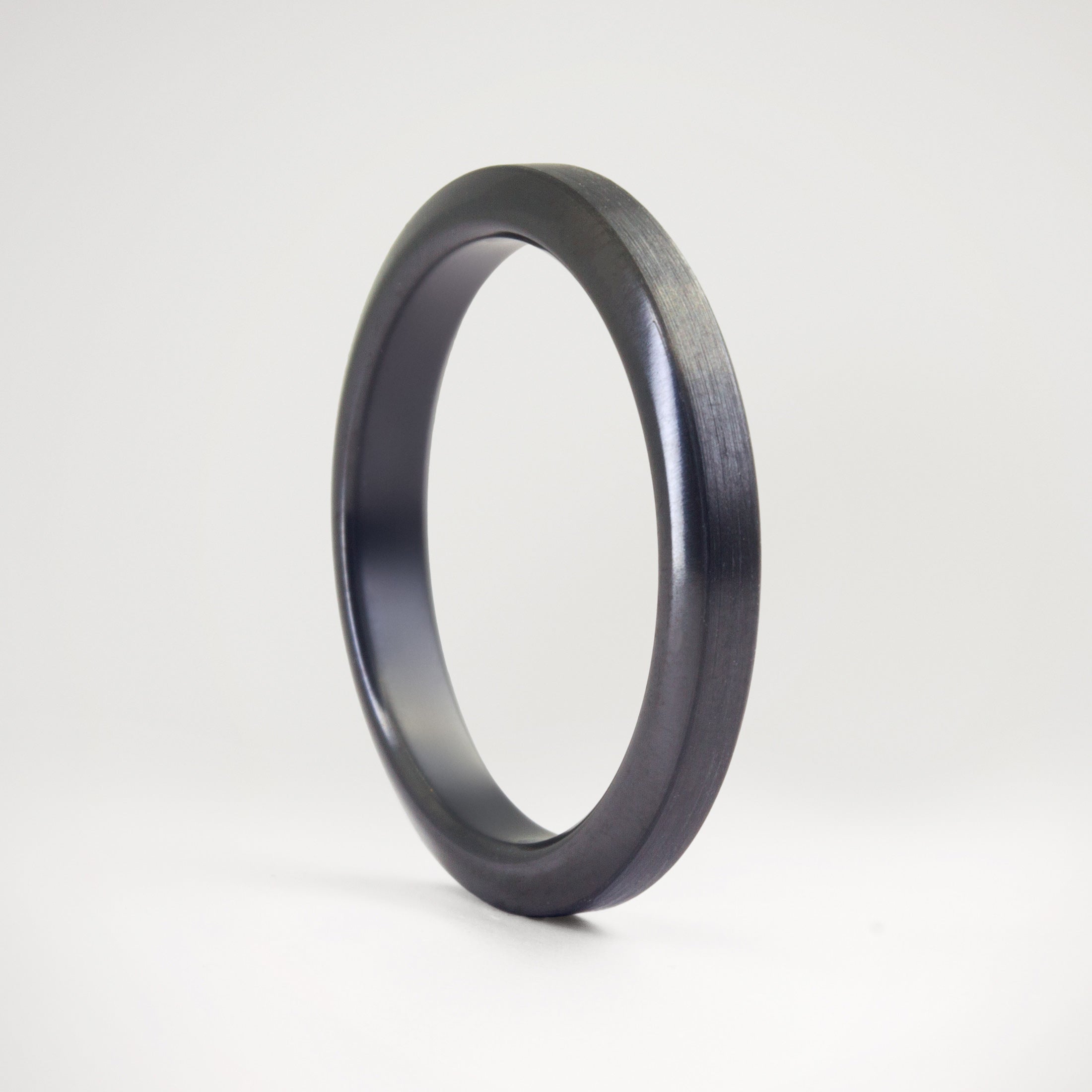 Brushed Black Zirconium Women Ring