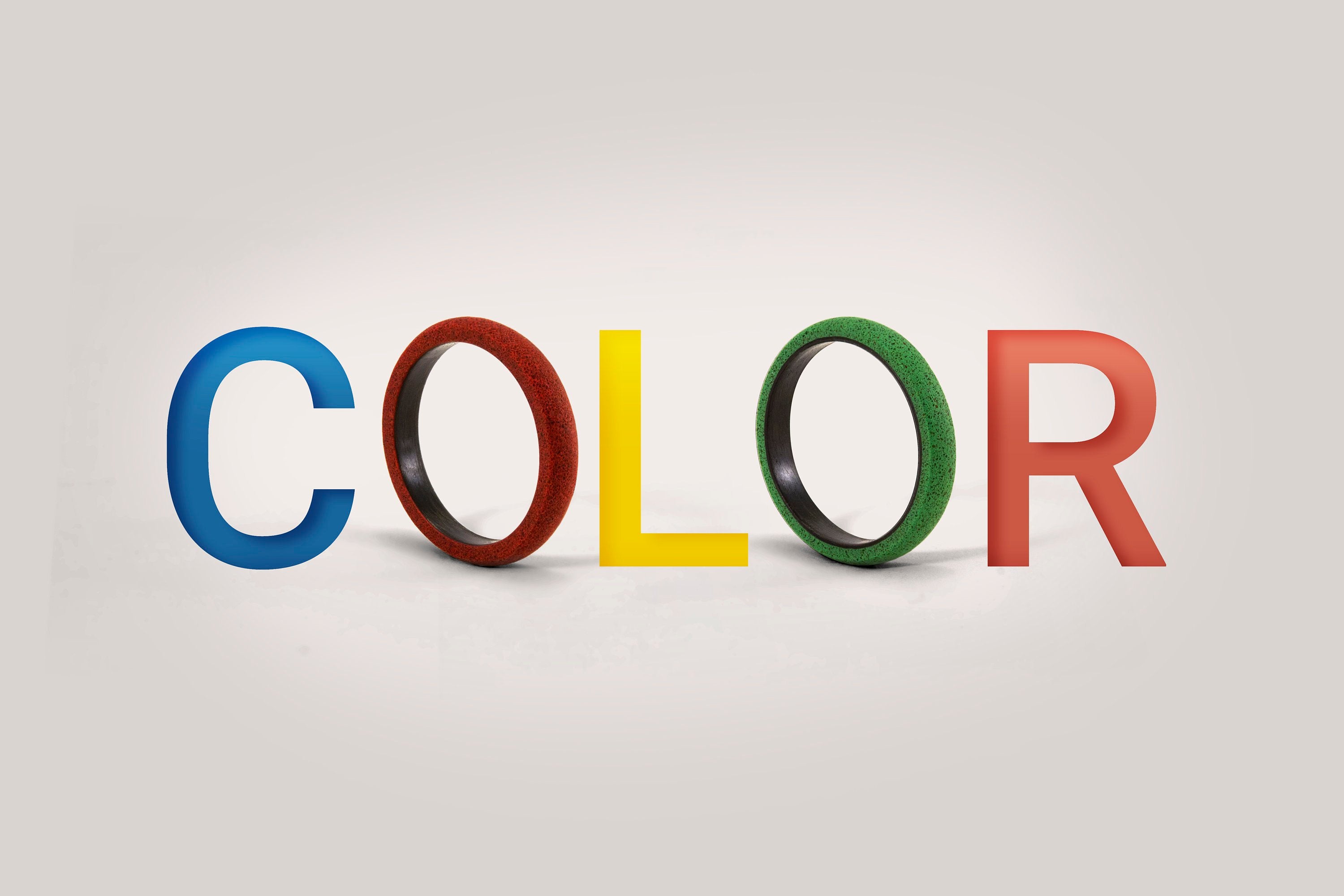 Rounded blue concrete Ring - Loreto Rings