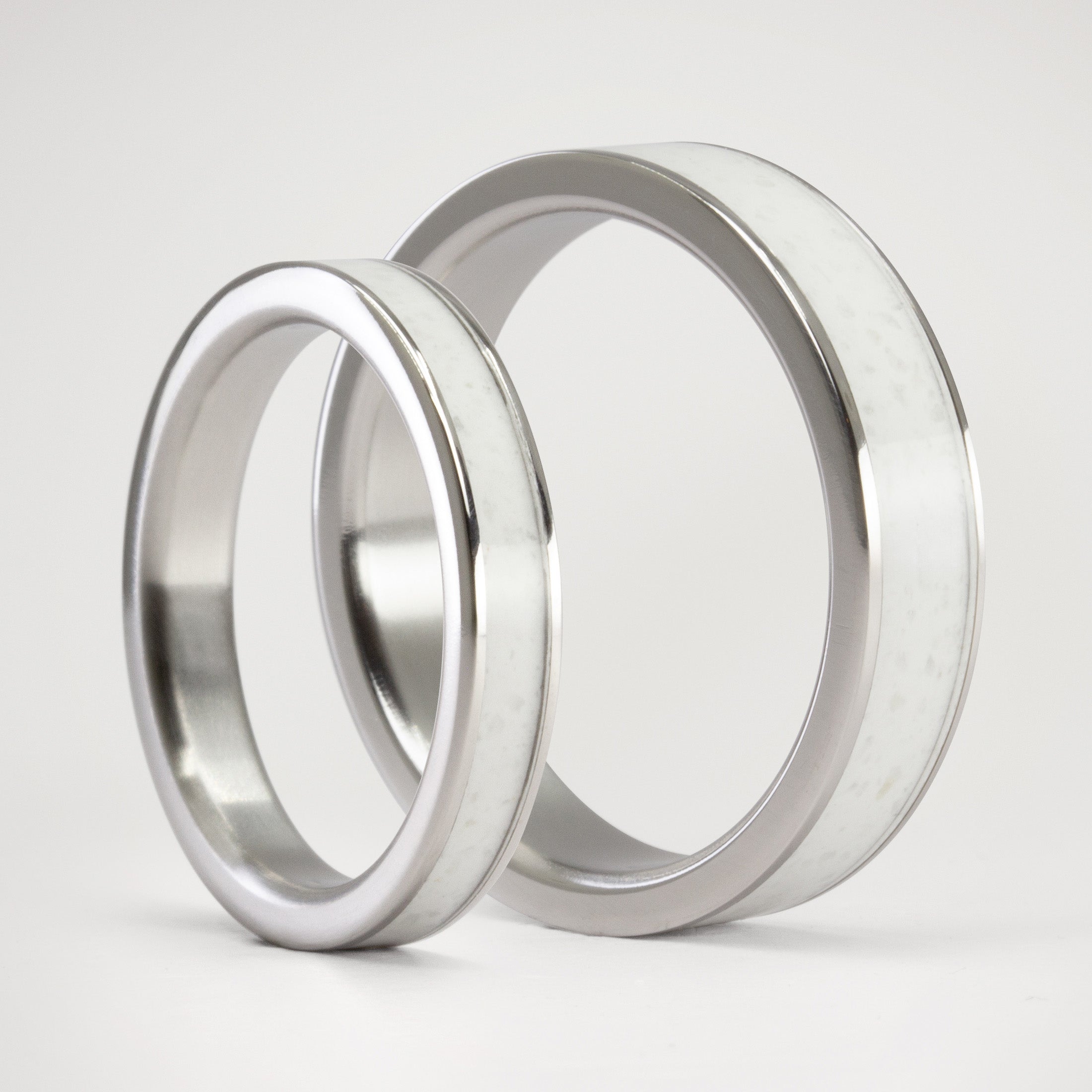 SET CARRARA MARBLE AND TITANIUM CLASSIC