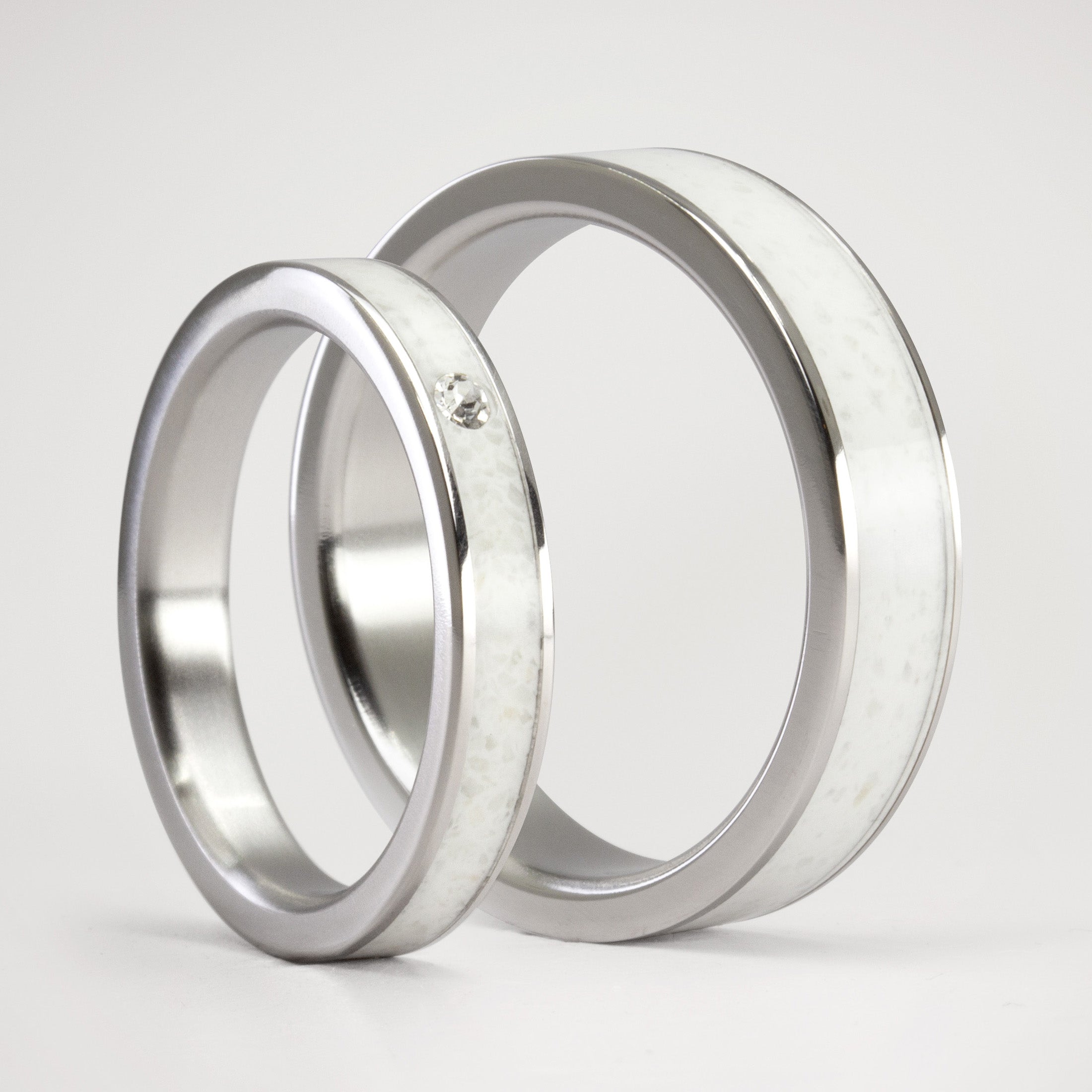 SET CARRARA CLASSIC WITH WHITE CRYSTAL