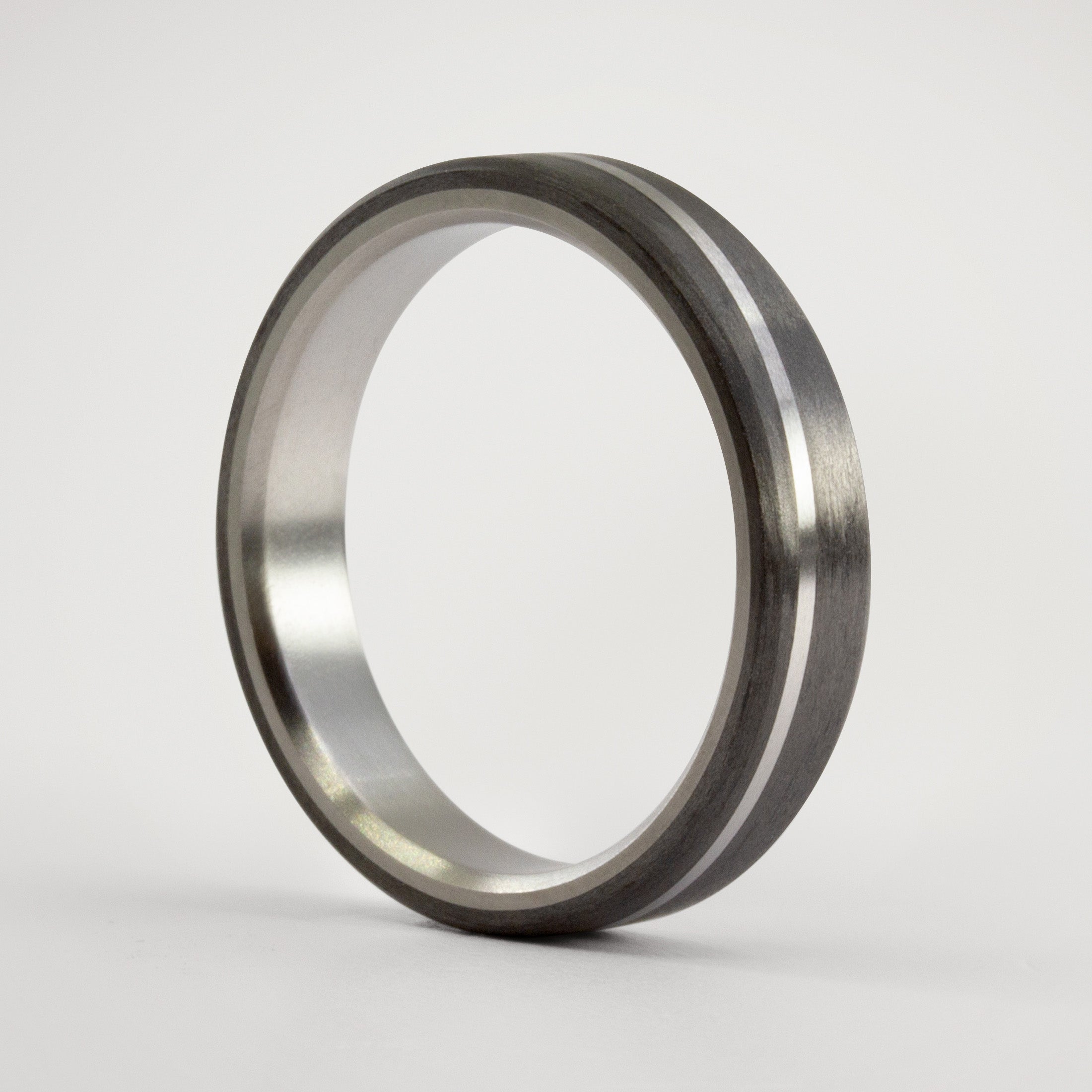 Carbon fiber and titanium Diagonal Ring