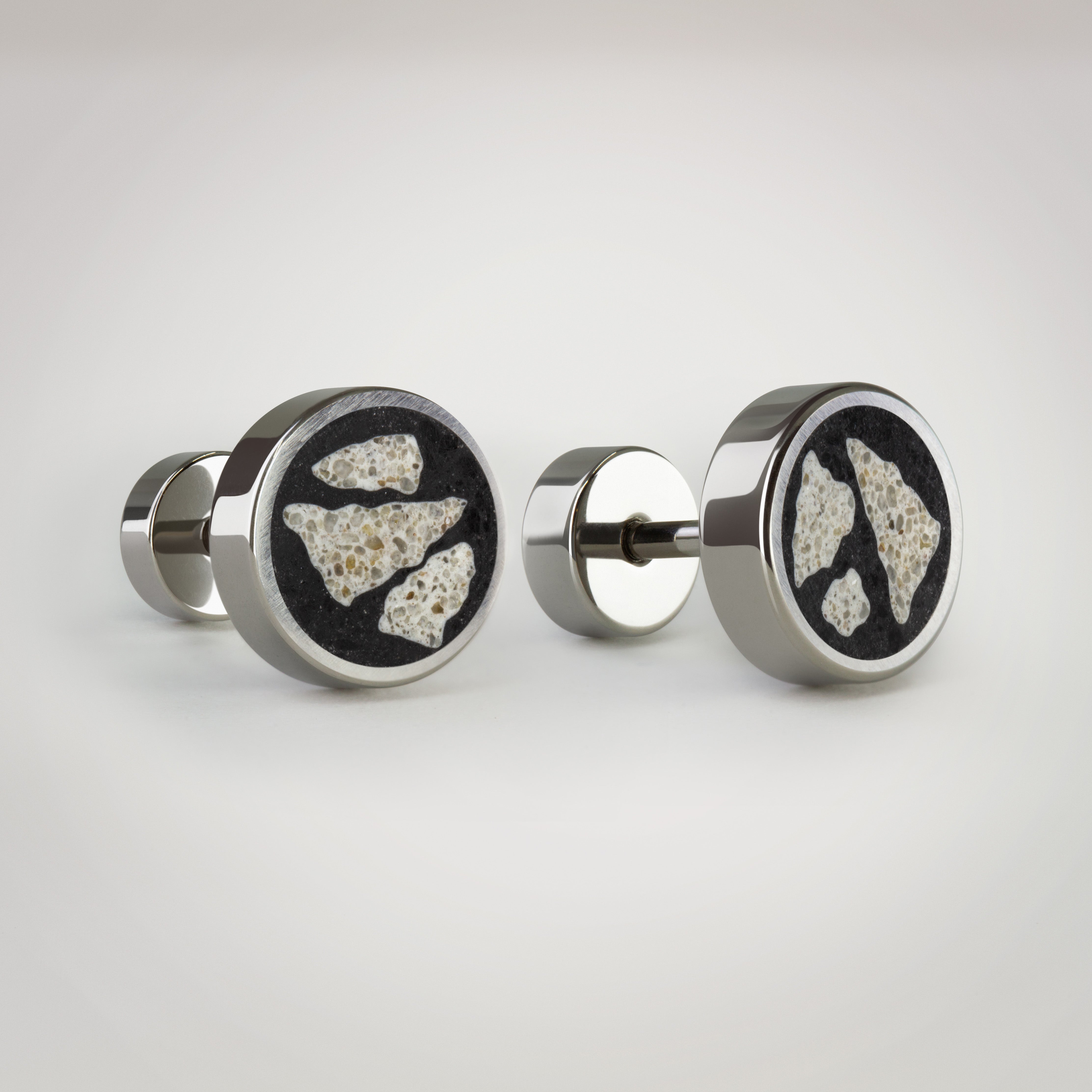 Grey Terrazzo Earrings