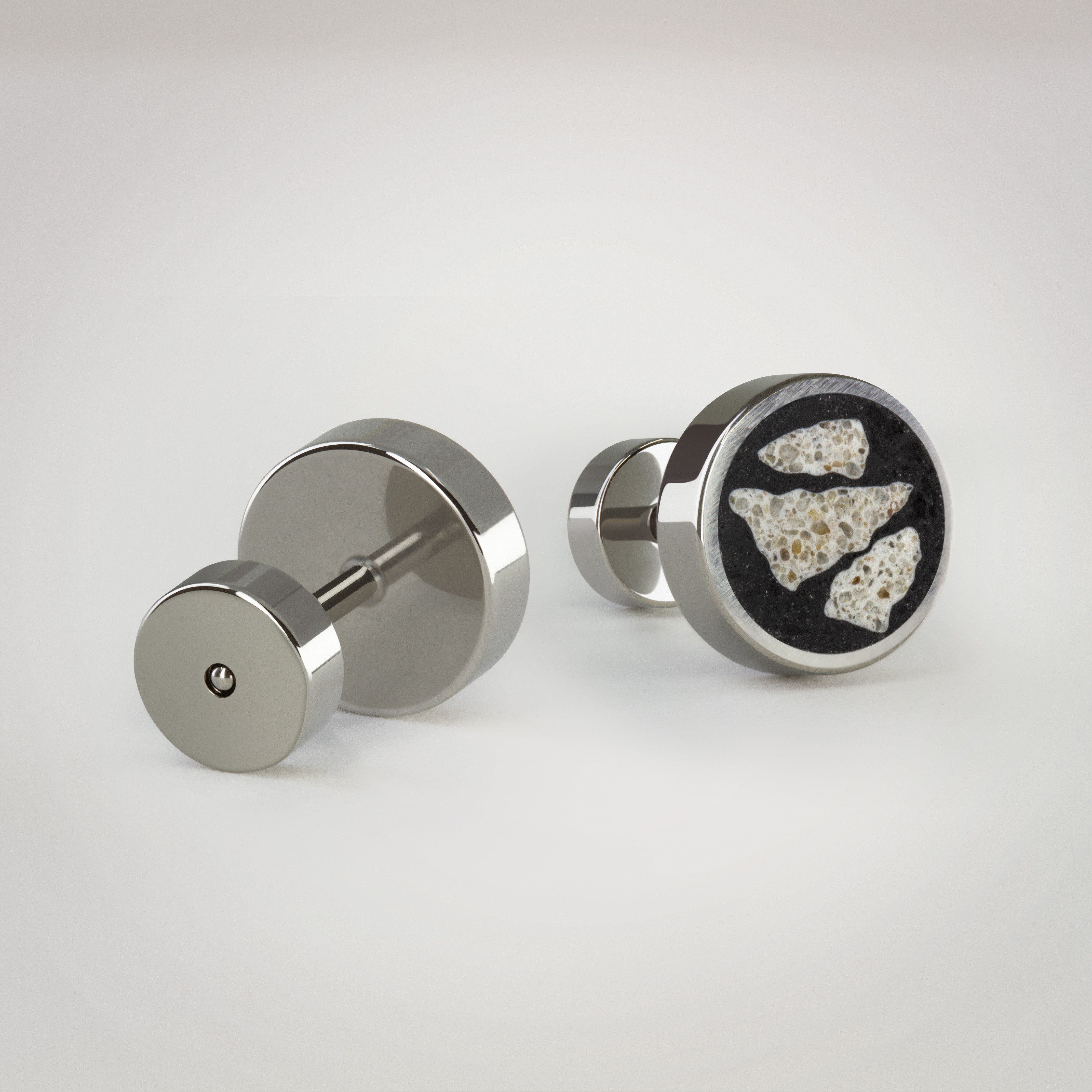 Grey Terrazzo Earrings