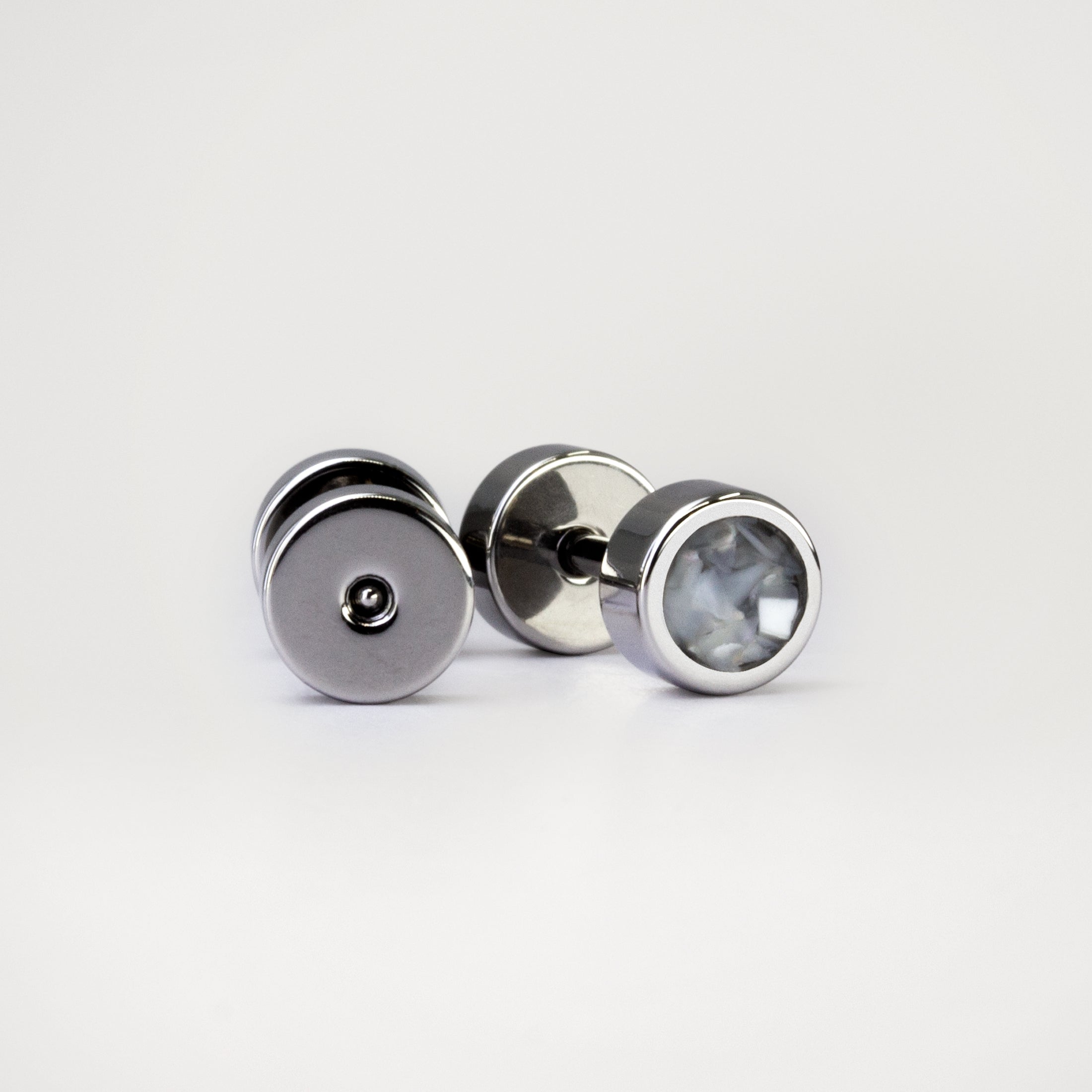 Titanium & Nacre Earrings