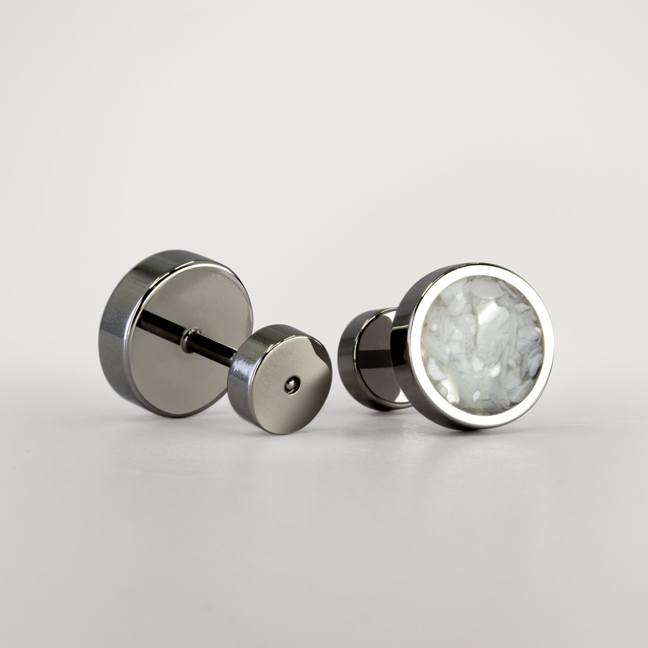 Titanium & Nacre Earrings