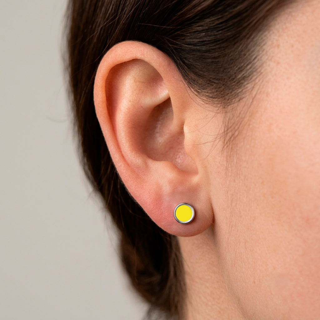 TITANIUM LEMON EARRINGS S