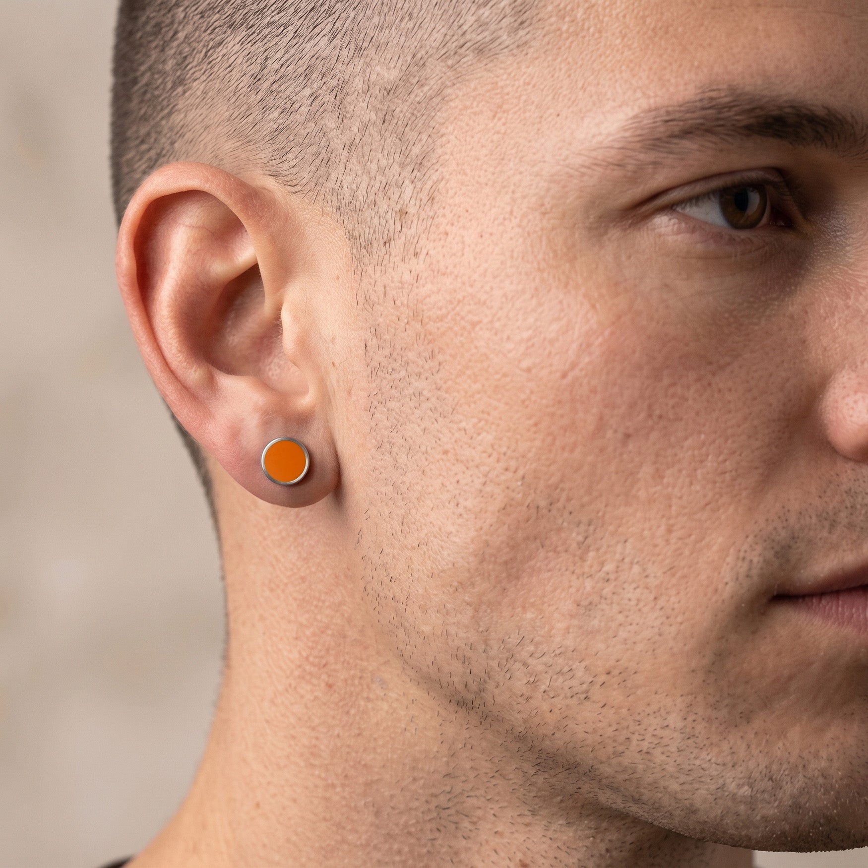 Titanium Orange Earrings M