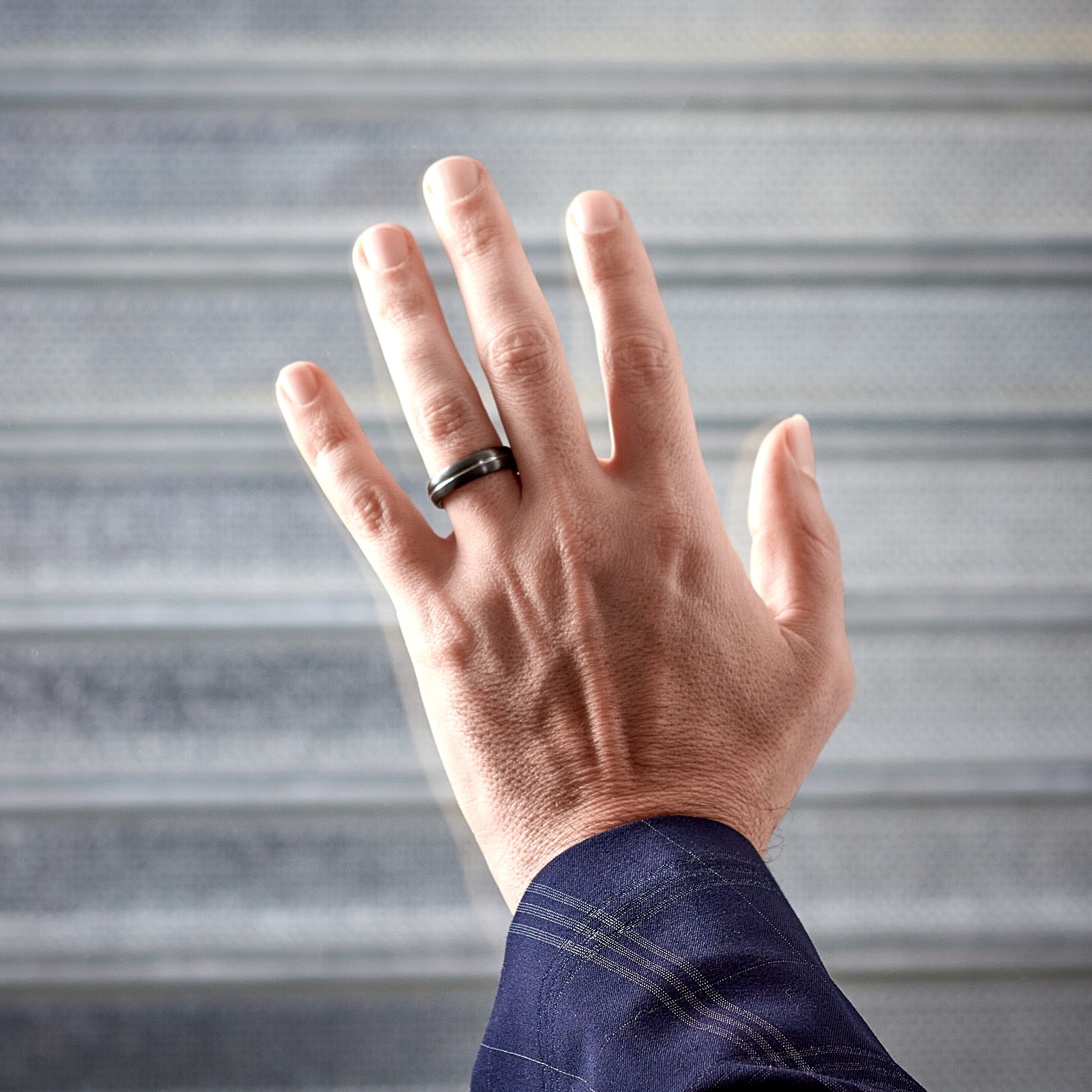 Black Zirconium Low Relief Ring