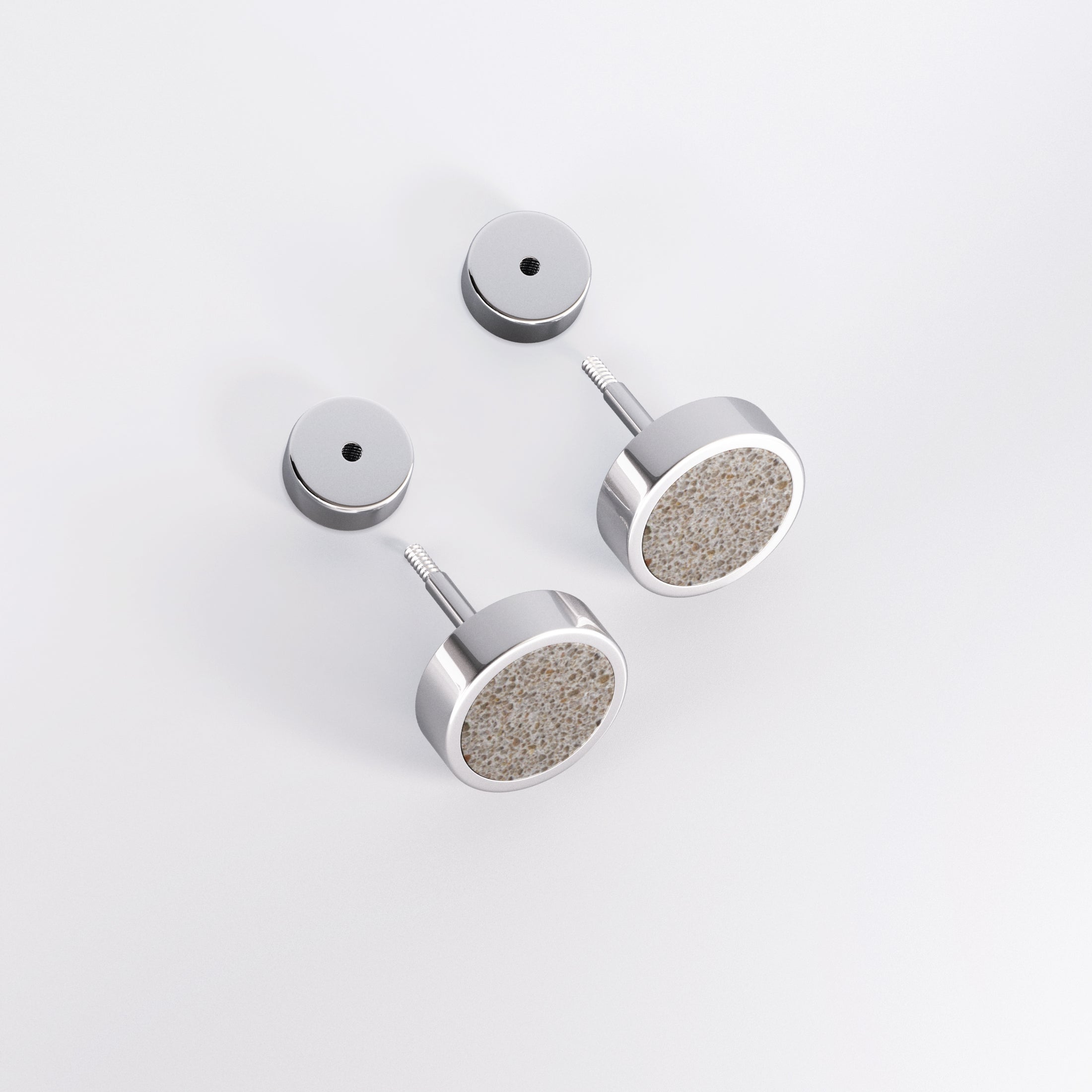 Titanium & Graphite Black Earrings
