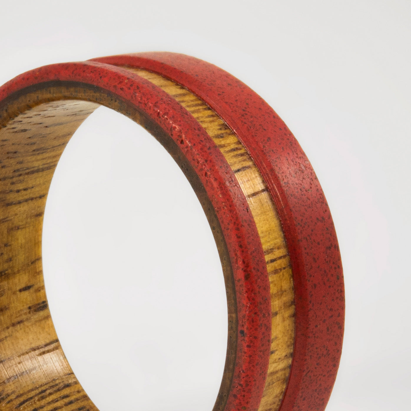 RED CONCRETE and WOOD ring