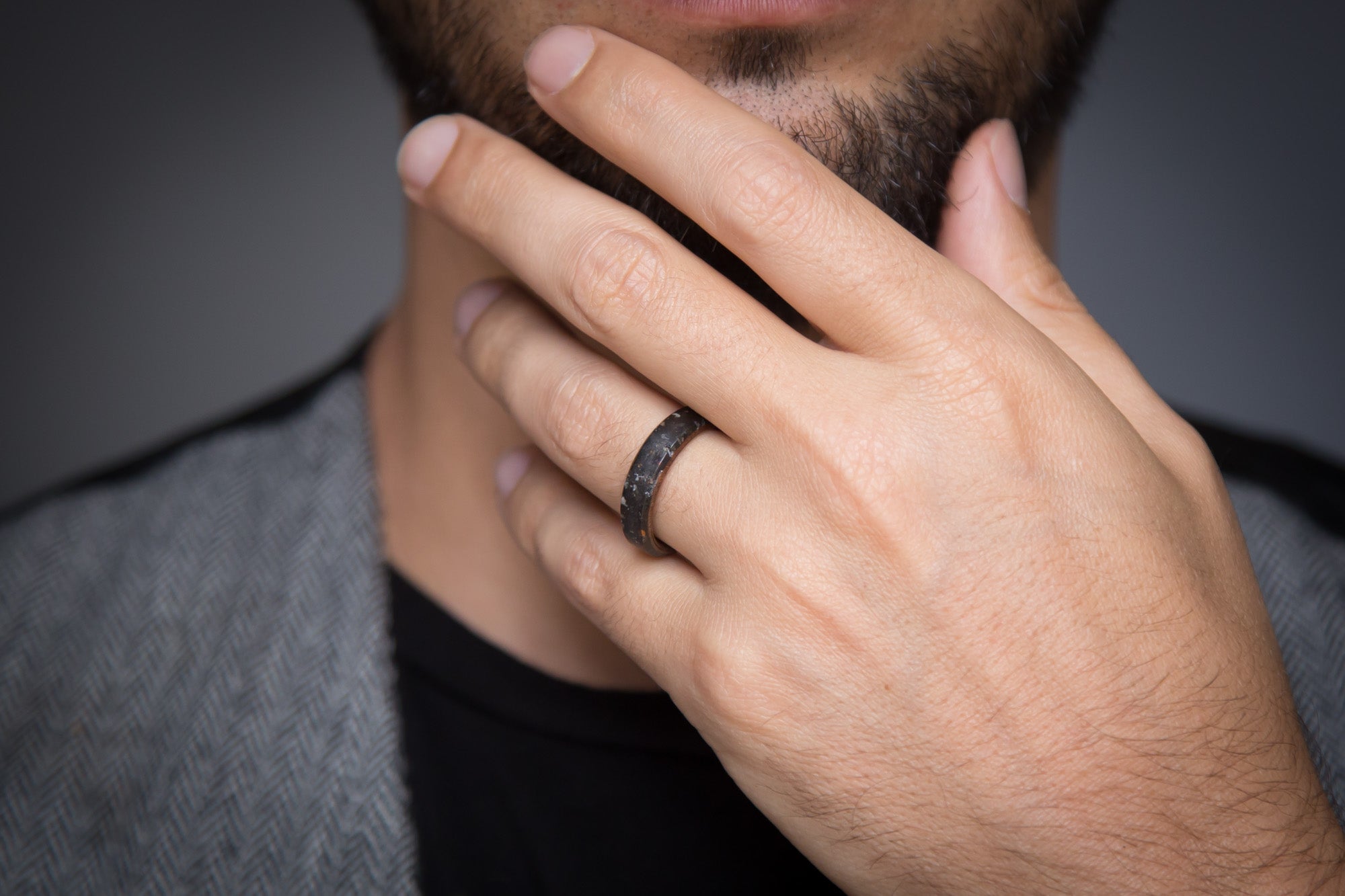 Patagonic Stone and wood ring