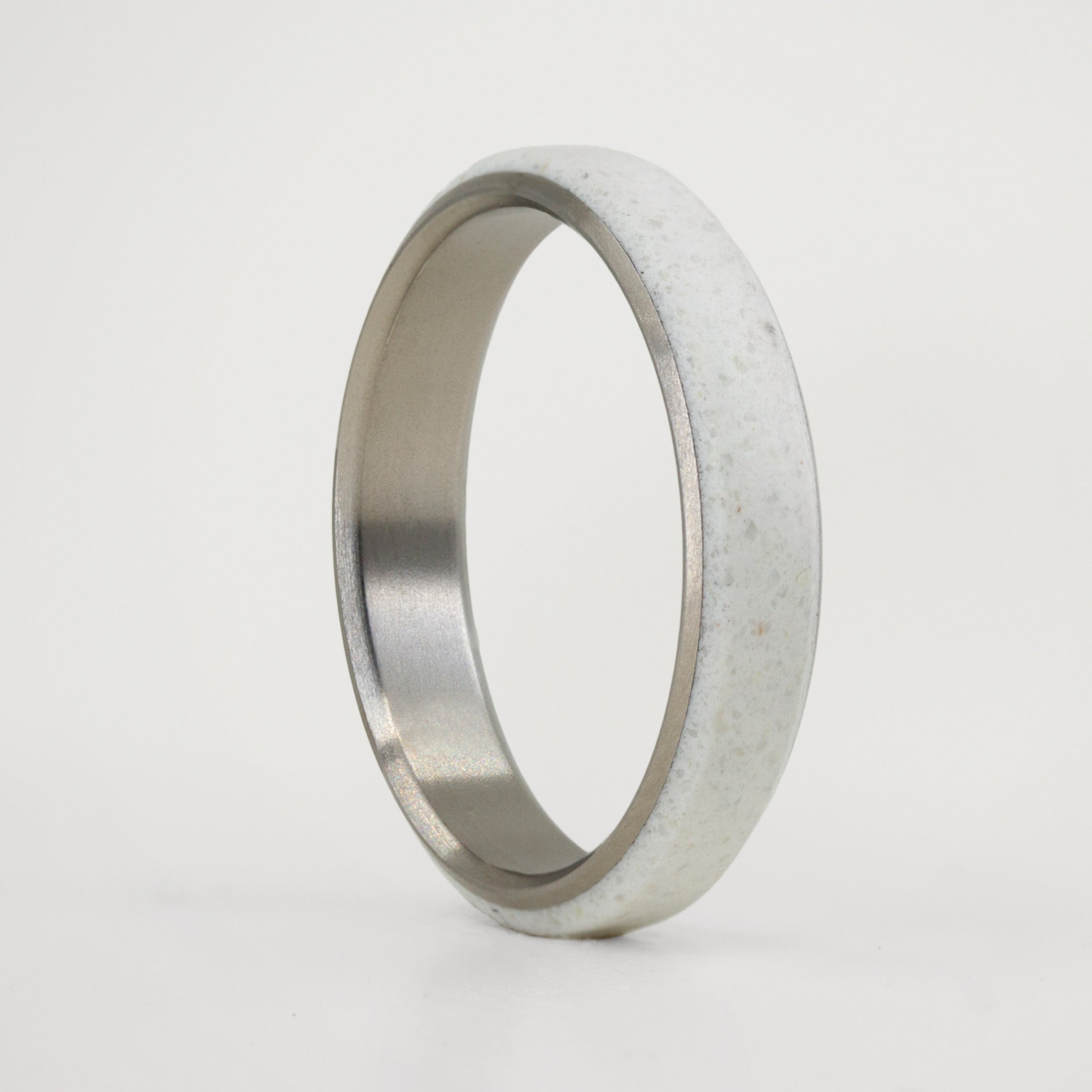 Carrara marble and titanium