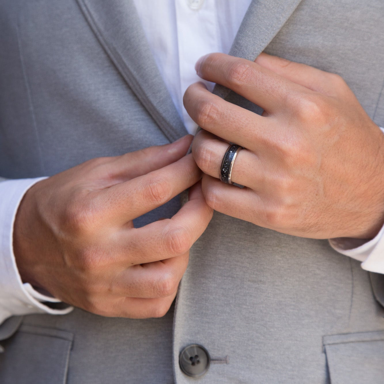 Set nacre black concrete and titanium