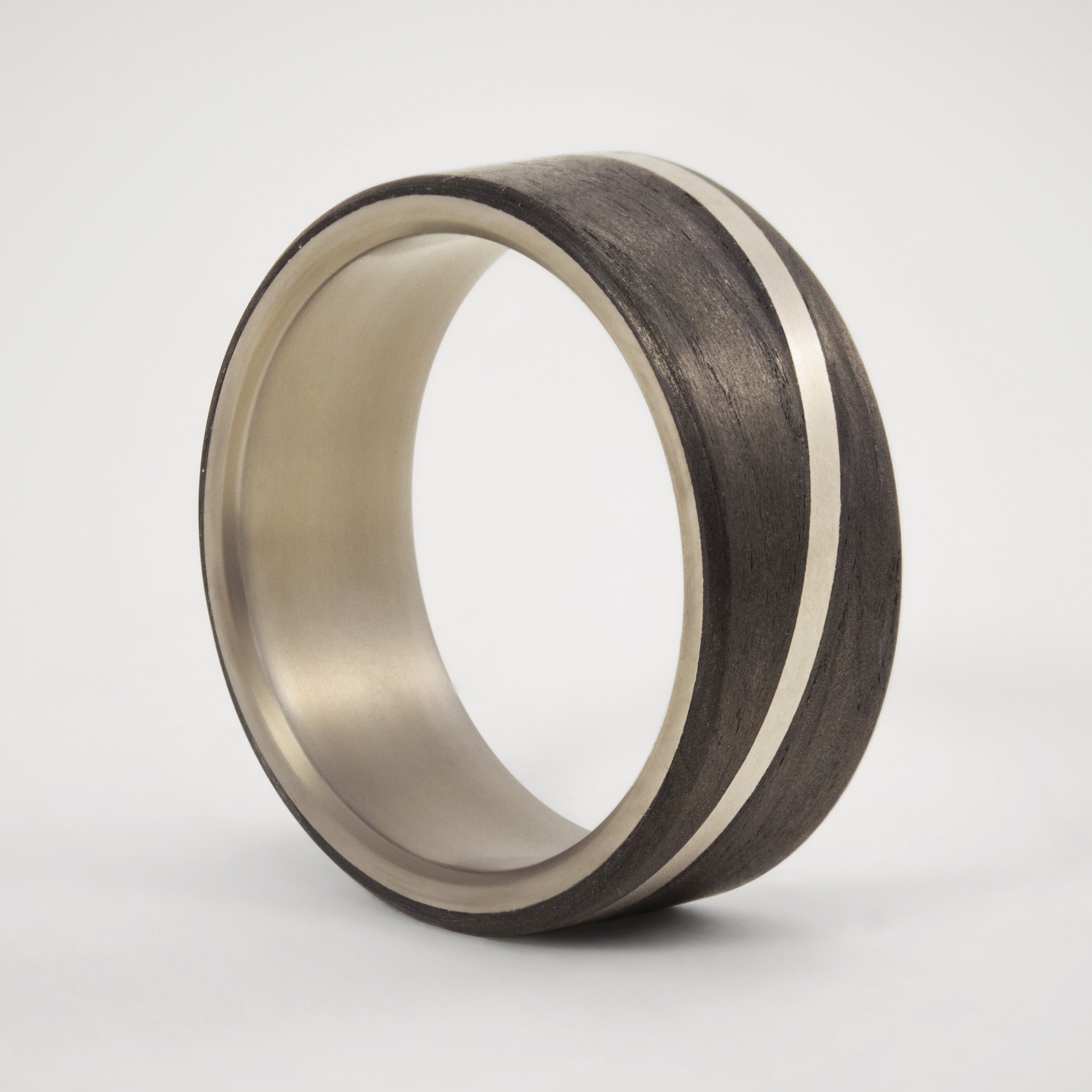 Carbon fiber and titanium Diagonal Ring