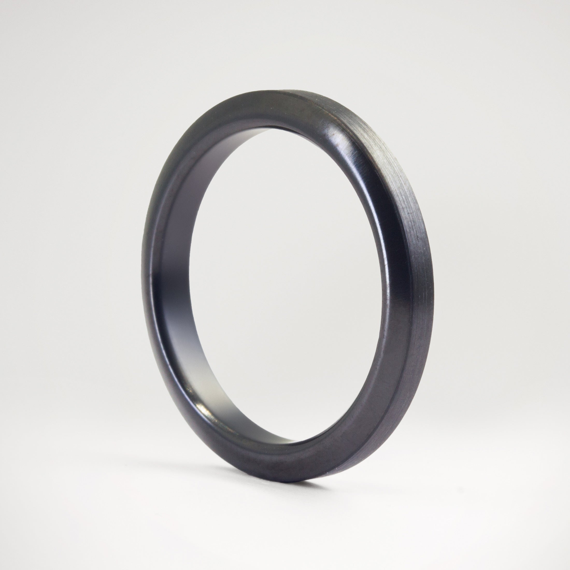 Brushed Black Zirconium Women Ring