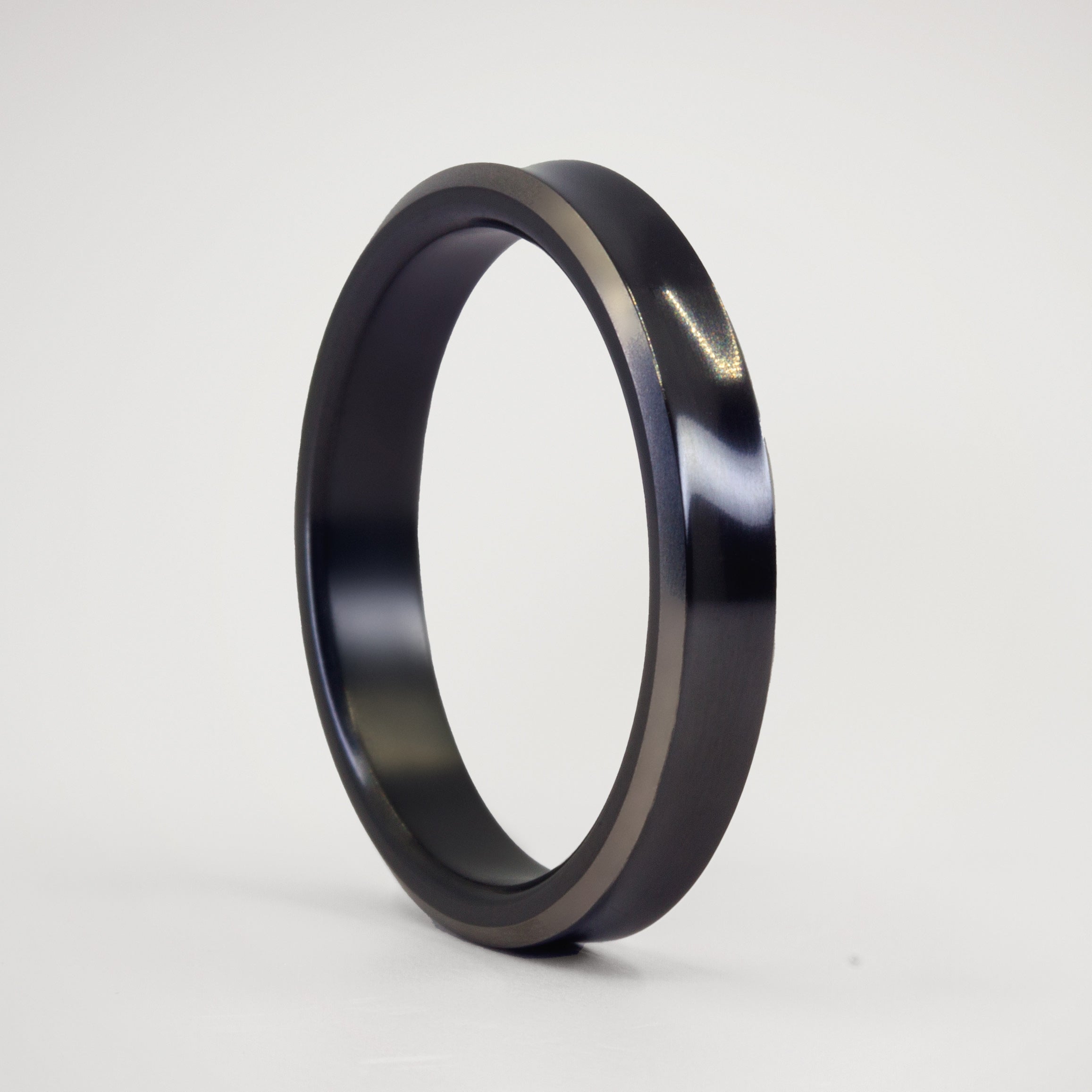 Concave Zirconium Ring