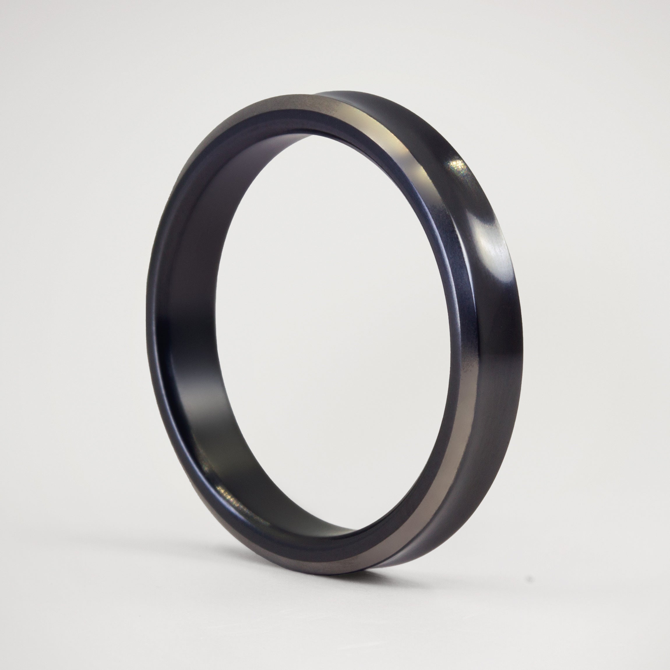 Concave Zirconium Ring