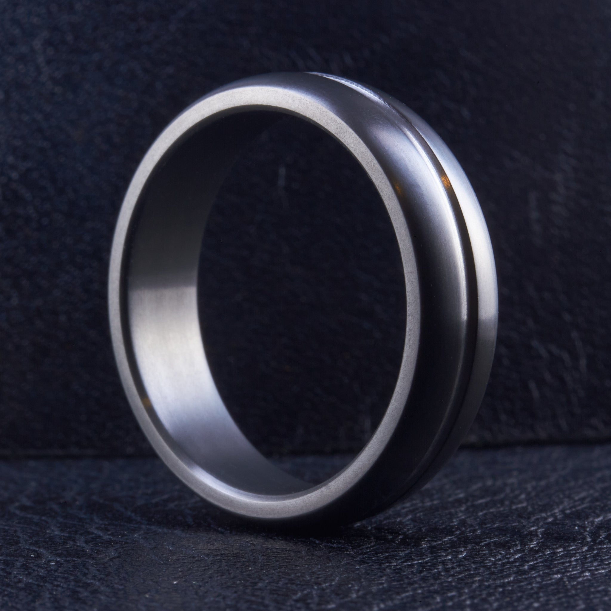 Black Zirconium Low Relief Ring