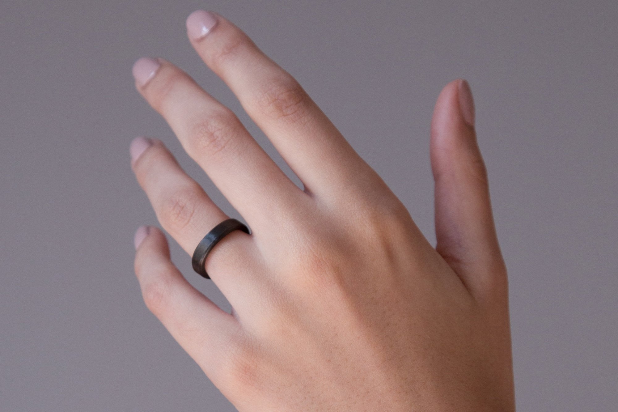 Flat full carbon fiber Ring - Loreto Rings 