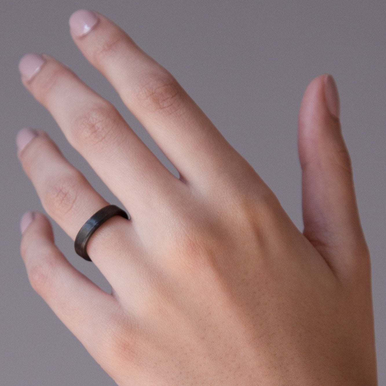 Flat full carbon fiber Ring - Loreto Rings 