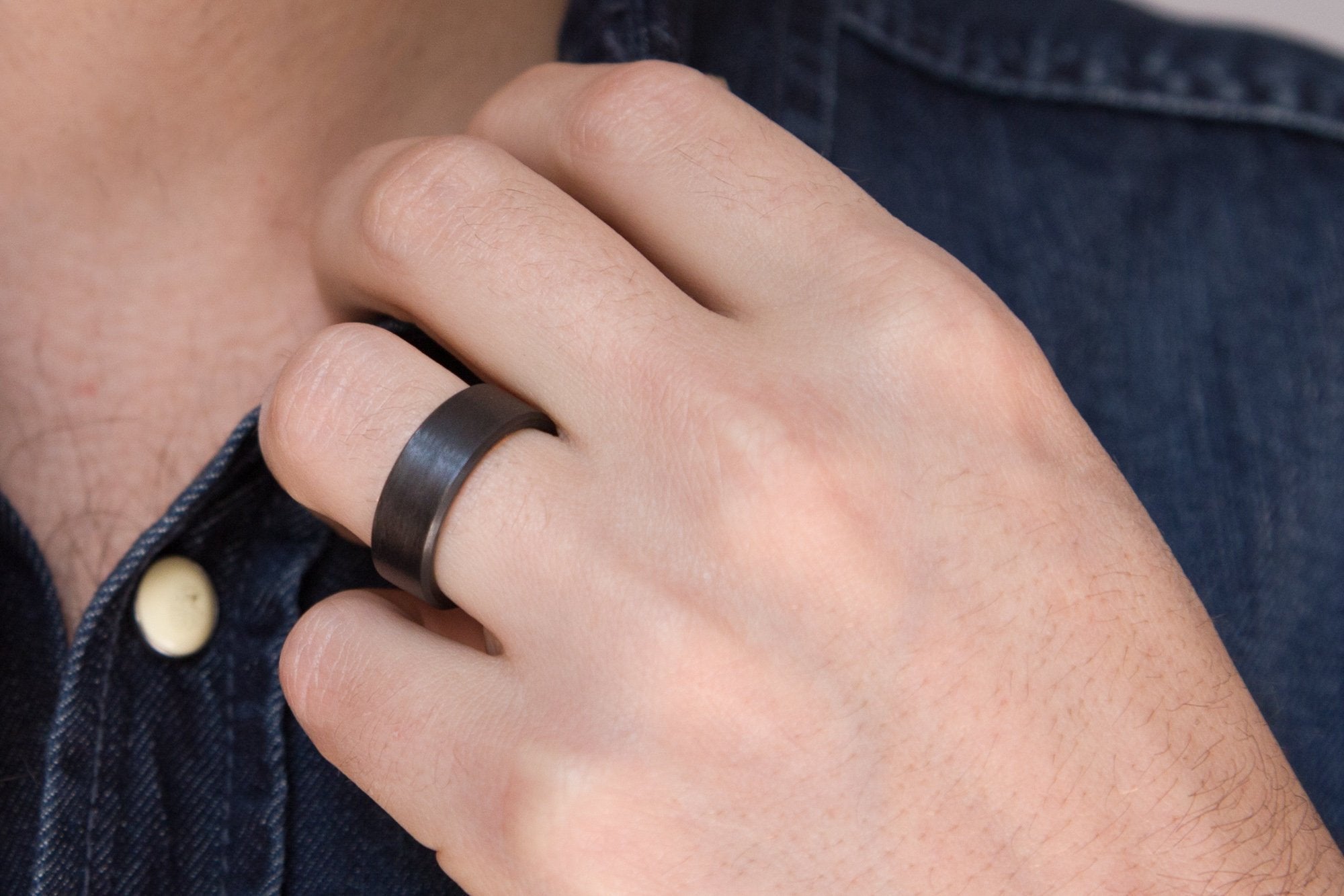 Full carbon fiber Wedding bands - Loreto Rings 