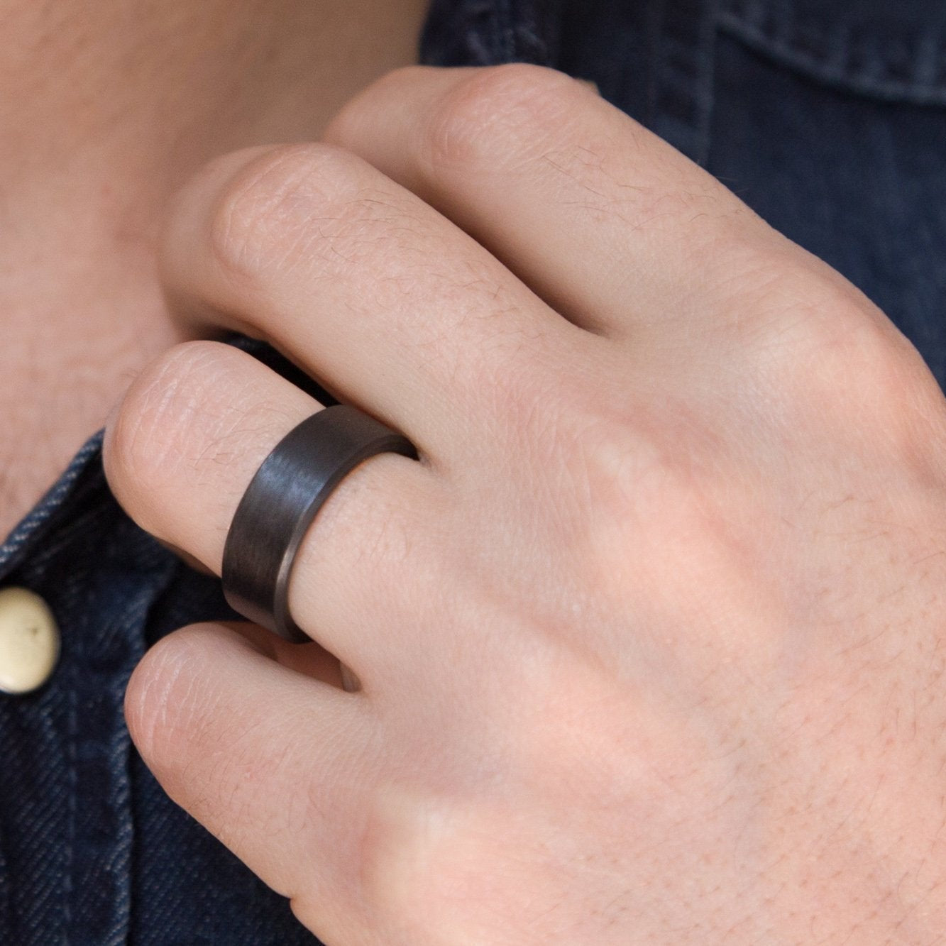 Full carbon fiber Wedding bands - Loreto Rings 